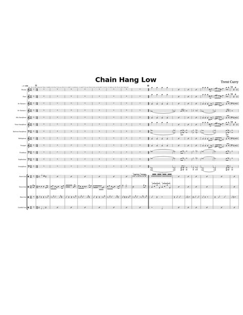 Chain Hang Low – Jibbs Chain Hang Low Sheet music for Trombone, Euphonium, Mellophone, Flute ...