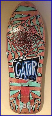 Vision Gator Mark Rogowski Skateboard Deck 1988 Vintage Original Swirl Shapes OG | Vintage ...