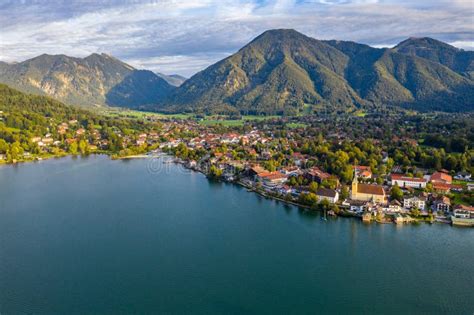 Tegernsee, Germany. Lake Tegernsee in Rottach-Egern (Bavaria), Germany Near the Austrian Border ...