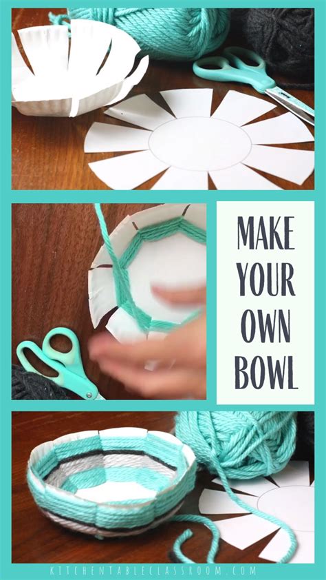 diy apartment #diy #doityourself Make your own bowl from a paper plate ...