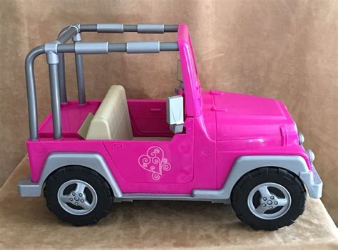 Pink Jeep Battat Our Generation OG 18" American Girl Doll comp camper car 4X #Battat # ...