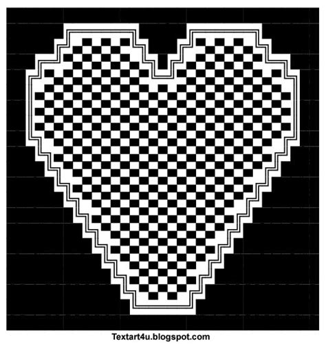 Square Hearts Copy Paste Text Art | Cool ASCII Text Art 4 U