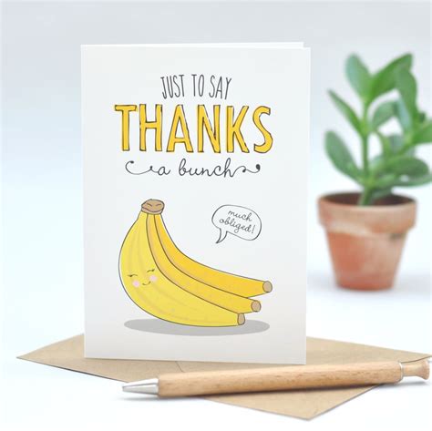 Thank you card - funny card - humour card - tha... - Folksy