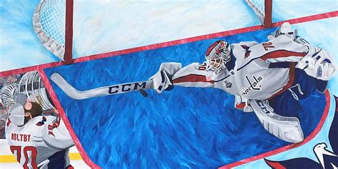 Braden Holtby The Save Painting by Paul Nichols - Pixels