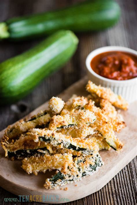 Baked Parmesan Zucchini Fries Recipe | Ten Acre Baker