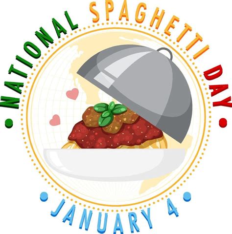 National Spaghetti Day Banner Design 13763859 Vector Art at Vecteezy