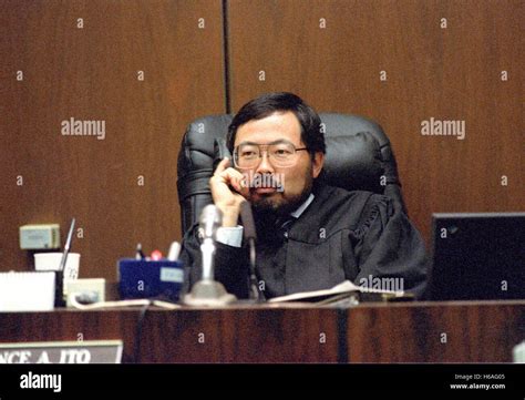 Superior Court Judge Lance Ito presides during the trial of former NFL star running back O.J ...