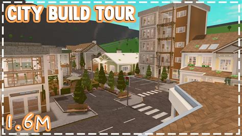 Bloxburg City / Town Build! Aesthetic Interior + Full tour! (Roblox ...