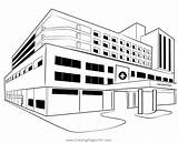 Hospital Coloring Page For Kids sketch template