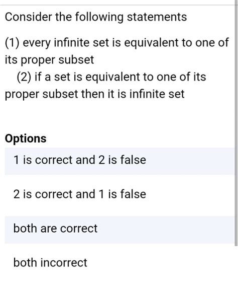 elementary set theory - infinite equivalent sets query - Mathematics ...