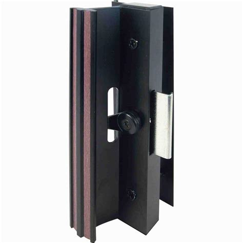 Prime-Line Surface Mounted Sliding Glass Door Handle with Clamp Type Latch, Black-C 1006 - The ...