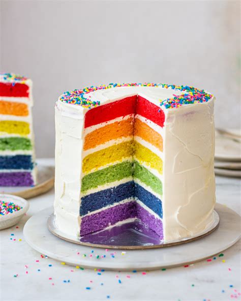 Eggless Rainbow Cake - Bake with Shivesh