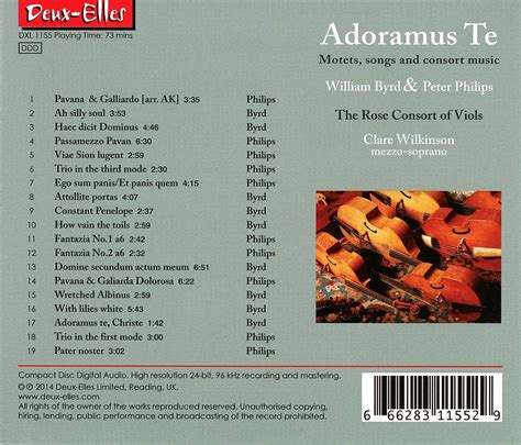 makdelart - classique: William Byrd & Peter Philips - Adoramus Te. Motets, songs and consort ...