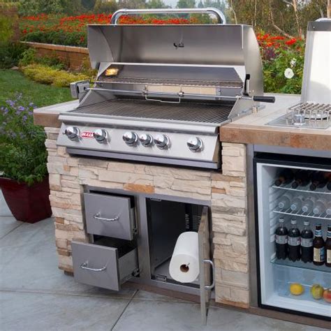 Bull BBQ Fully-Assembled 8 Ft. Outdoor Kitchen BBQ Island With 30-Inch ...