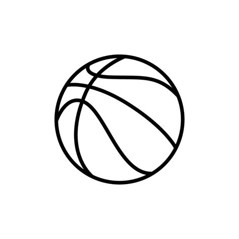 Basketball Outline Vector Art, Icons, and Graphics for Free Download