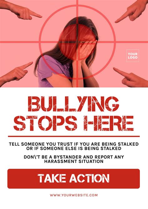 Bullying stops here customizable poster in 2021 | Anti bullying posters, Bullying posters, Anti ...