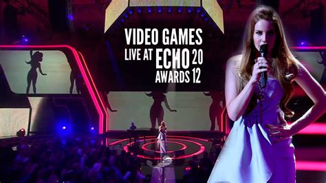 Lana Del Rey - Video Games (Live at the Echo Awards 2012) [Legendado] - YouTube