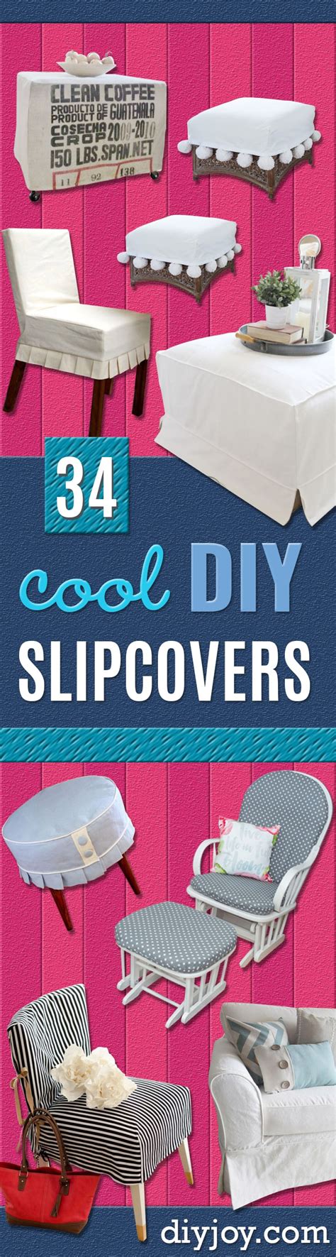 34 DIY Slipcovers For Chairs, Couches and More