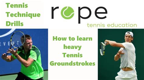 Tennis Technique Drills - How to learn heavy Groundstrokes - YouTube