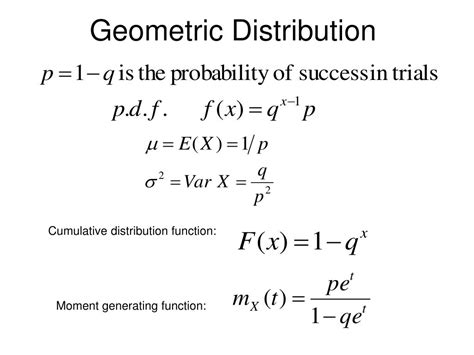 New Cumulative Geometric Distribution Formula most complete - Metry