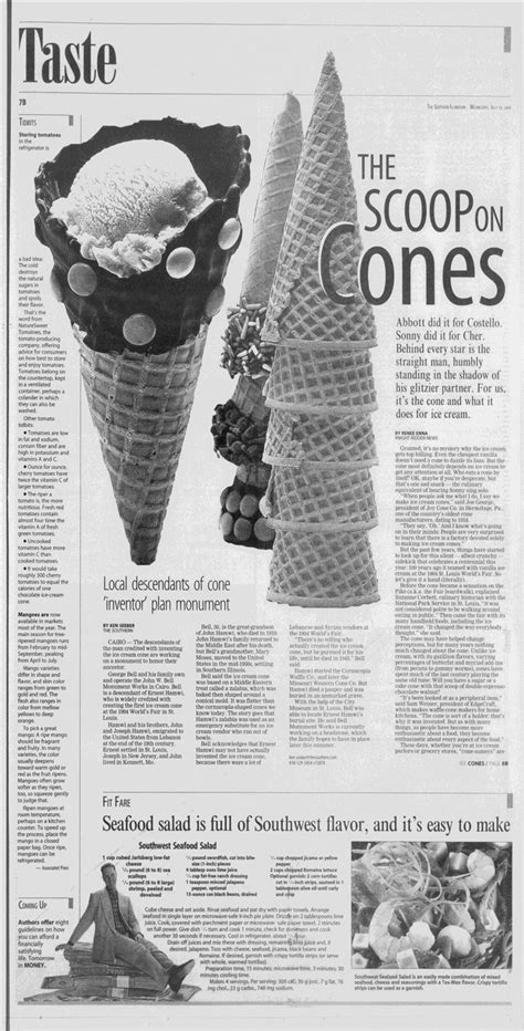 Ernest A. Hamwi the inventor of Ice Cream Cones - Immigration and ...