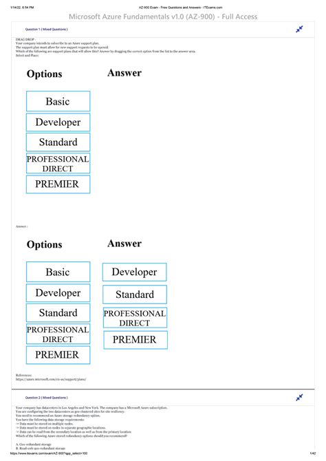 1 AZ-900 Exam - Free Questions and Answers - ITExams - Microsoft Azure ...