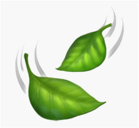 #emoji#leaves#nature - Falling Leaves Emoji, HD Png Download , Transparent Png Image - PNGitem