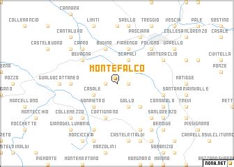 Montefalco (Italy) map - nona.net