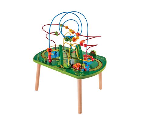 HAPE E3801 Jungle Play & Train Activity Table Wooden Toys Toddler Children 18m+ | eBay