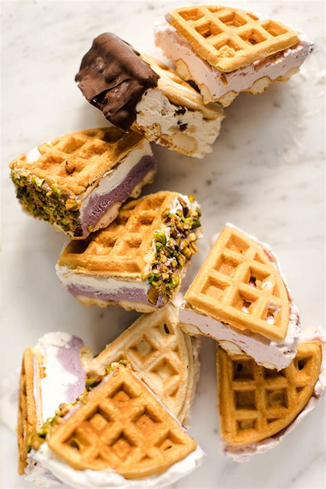 Belgian Waffle Ice Cream Sandwiches — Styling My Everyday | Waffle ice cream sandwich, Waffle ...