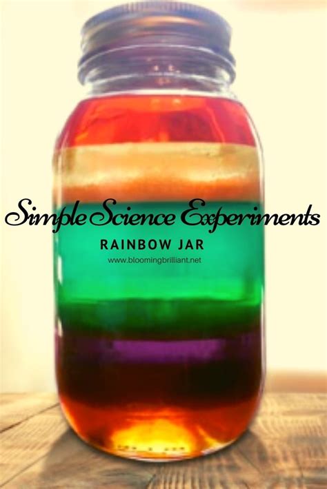 The Rainbow Jar Experiment - Blooming Brilliant