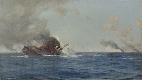 Oil Painting Replica Sinking of `The Scharnhorst` at the Battle of the ...