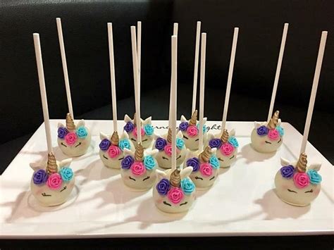 Unicorn Cake Pops - Decorated Cake by N&N Cakes (Rodette - CakesDecor