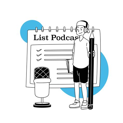 Podcast Episode Illustration 8653449 Vector Art at Vecteezy