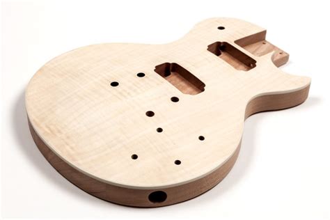 MAHOGANY WITH FLAMED MAPLE TOP LES PAUL GUITAR BODY - Clandestine Guitars | Tienda online de ...