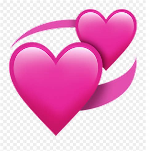 Whatsapp Emotions Emotion Emoji Heart Pink - Revolving Heart Emoji Clipart (#93929) - PinClipart