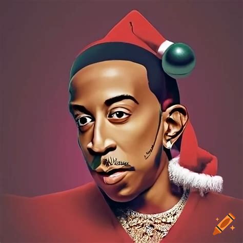 Invitation to a ludacris themed christmas party on Craiyon