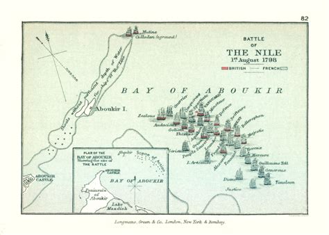 Historic Map of Egypt Nile Battle 1798 - Gardiner 1902 | Egypt map, Battle of the nile, Nile