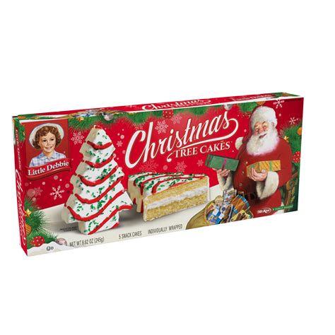 Little Debbie Vanilla Christmas Tree, 5 Cake Pack Box, 8.52 oz Limited Edition - Walmart.com