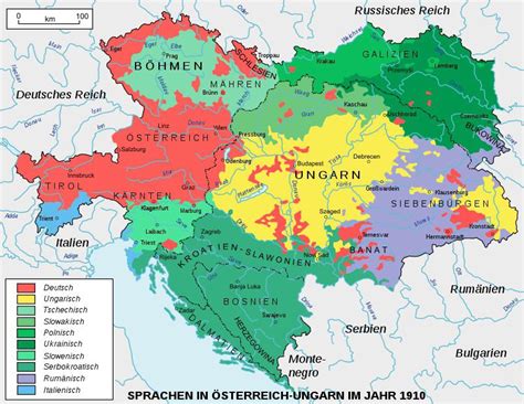 Austria-Hungary 1914 languages map : r/MapPorn