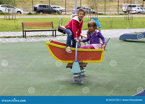 Happy Children Playing Outdoors Stock Image - Image of grass, friend: 96137733