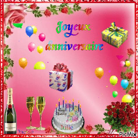 Joyeux Anniversaire - GIF animé gratuit - PicMix