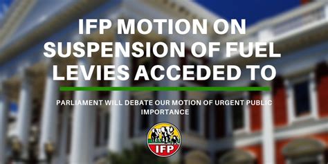 Speaker Baleka Mbete grants IFP debate on Fuel Levies - Inkatha Freedom Party