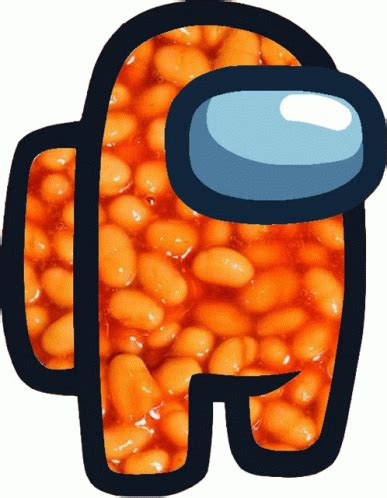 Among Us Character Beans Sticker - Among Us Character Among Us Beans ...