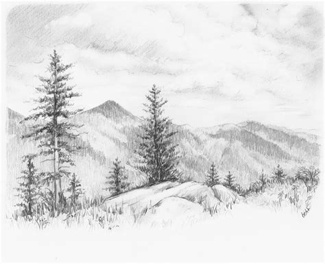 Landscape Drawing In Pencil Pdf at PaintingValley.com | Explore collection of Landscape Drawing ...