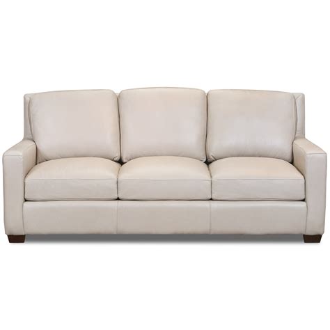 USA Premium Leather 6350 Modern Top Grain Leather Sofa | Howell ...