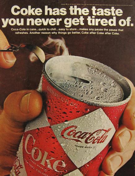 1967 Coca Cola Coke Ad ~ Vintage Can, Vintage Soda & Beverage Ads