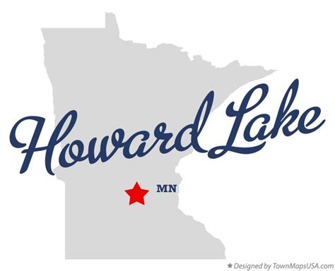 Map of Howard Lake, MN, Minnesota