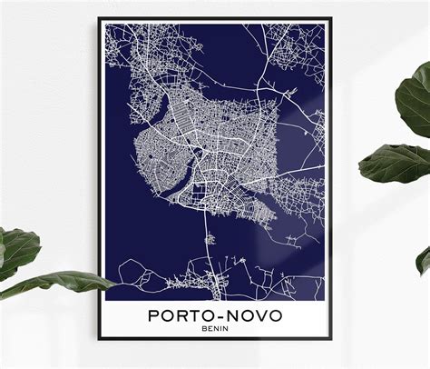 Porto Novo Map Print Map Print Porto Novo City Print Porto | Etsy