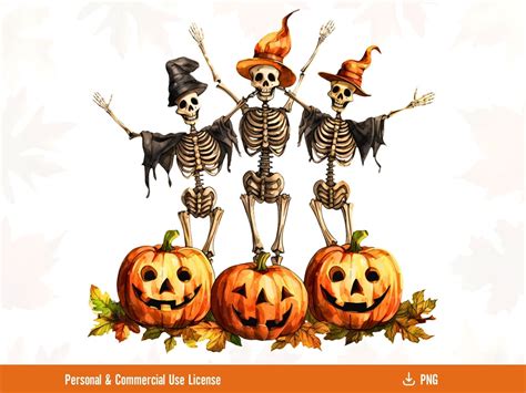 Dancing Skeleton Funny Halloween Png, Skeleton Dance Png, Spooky Season ...